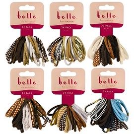 treues n-52296 Hair Bobbles Brown (Pack of 24)