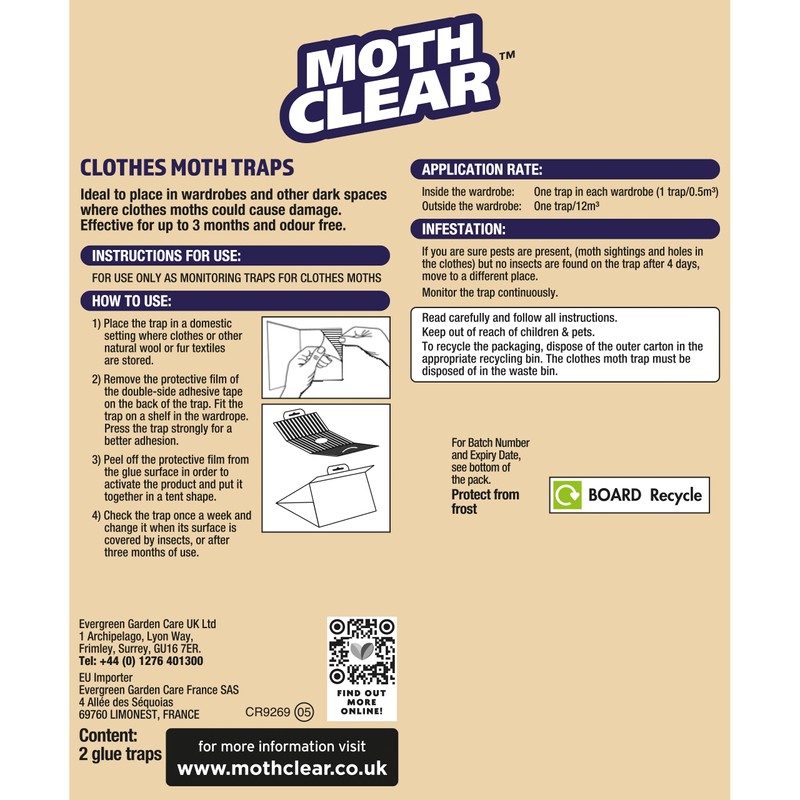 BugClear Clear Clothes Moth Trap