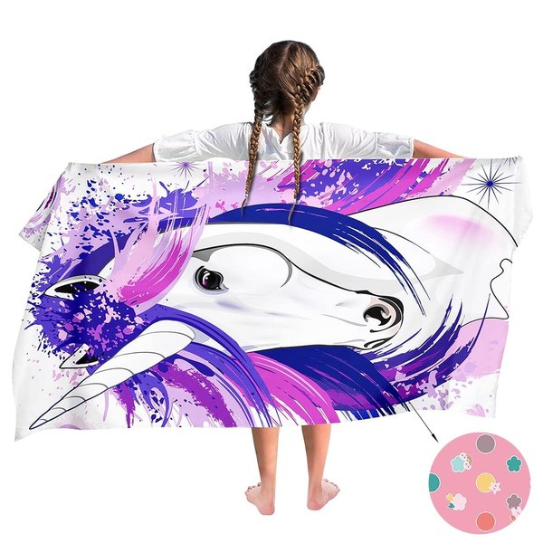 Ulticool Unicorn Cool Towel - Kid Girl Boy - Quick