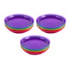 Cuddly Hippo Kids Plastic Dinnerware Set of 18 Multi Color