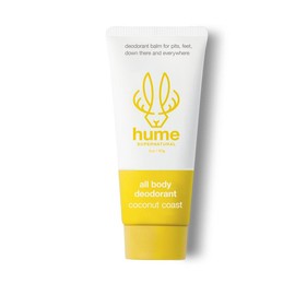 Hume Supernatural All Body Deodorant - Invisible Deodorant Balm - Aluminum Free, No Baking Soda, Anti-Chafing Odor Control - Clinically Tested on Sensitive Skin - Scent: Coconut Coast