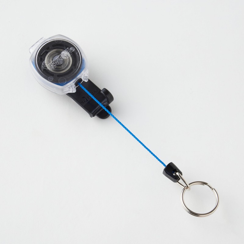 KEY-BAK Sidekick Comfort Clip Key Reel, Clear Body, 23.6 inches