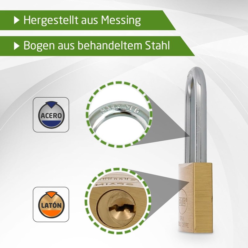 Amig - 23125 long bow lock model 3 | brass