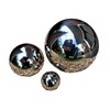 garten-wohnambiente Set of 3 Decorative Polished Stainless Steel Spheres, 15/10/5