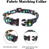 Roses&Poetry Dog Collar with Colourful Star Patterns, Adjustable Durable Puppy