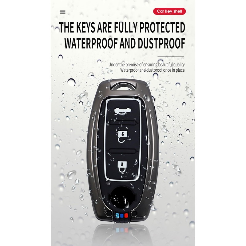 TECART Key Fob Case Protection Shell Accessories Fit for Nissan