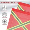 sourcing map Safety Flags, 18x18 Inch Warning Safety Flag with