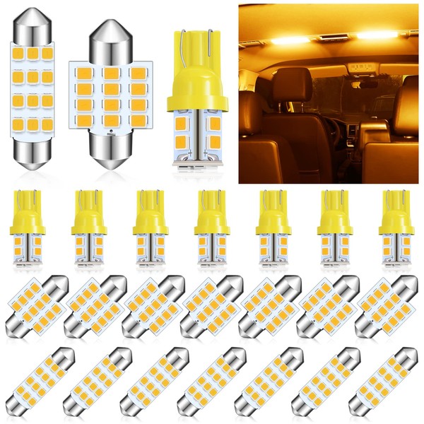 Tallew 24 Pieces Dome Light LED Car Bulb Kit Set