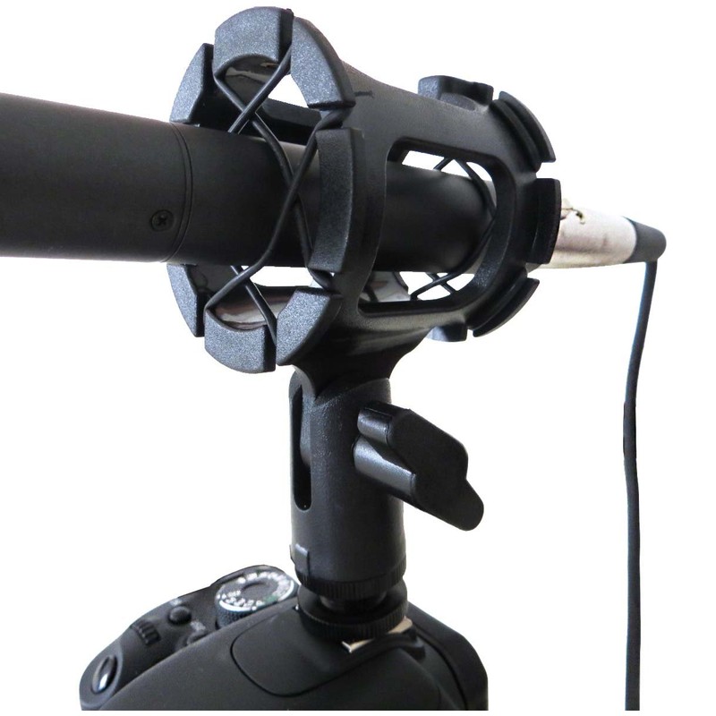 keepdrum PCMH1 Elastic Microphone Spider Shock Mount for Shotgun Microphones