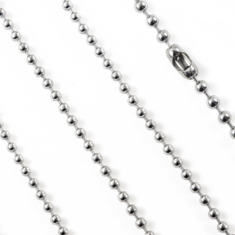 XIYAOXI 3mm Ceiling Fan Pull Chain Extender Sliver Light Chain