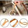 TIKA 6Pcs 25 Inch Hair Drain Cleaner Tool Set -Snake