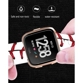 ANDRIU Compatible with Versa 4/Versa 3 Band for Women, Cute Fadeless Replacement Sport Band Strap for Versa 4/Versa 3 Smartwatch(Baseball)