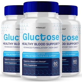 Gluctose Pills Advanced Blood Support Formula Supplement, Gluc Tose Blood Capsules - Maximum Strength, Gluctose Aid All Natural Formula Pills, Gluctose Capsules Blood Support Reviews (3 Pack)