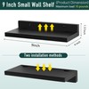 NIUBEST Small Floating Wall Shelf, 9 Inch Wall Shelf with