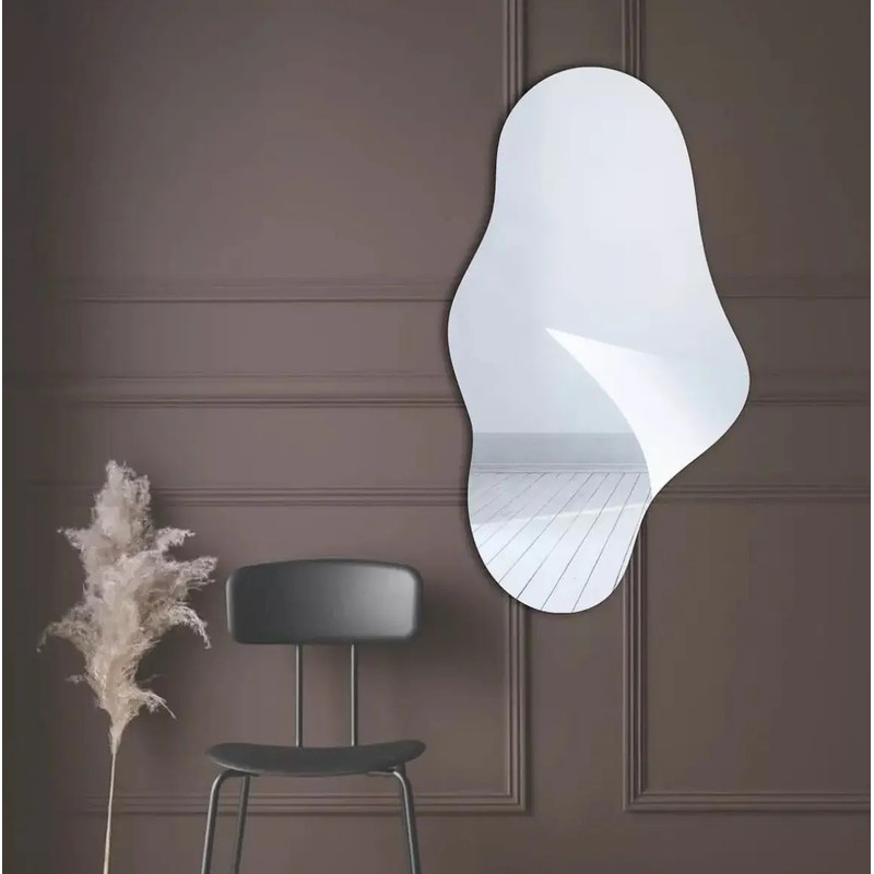 Espejo Cuerpo Entero LED Asimétrico Irregular 110x50cm Colorlux Pared