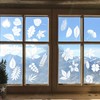 Tinoaly 4 Sheets / 26pcs Leaf Window Clings, Bird Window