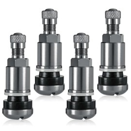 Pack of 4 Universal Metal Valves for Alloy Wheels, Aluminium Valve, Grey Edition, Car Tyre Valves, Car Valves, Car Valves, Car Valves, Car Valves for Cars, Motorcycles, Electric Vehicles