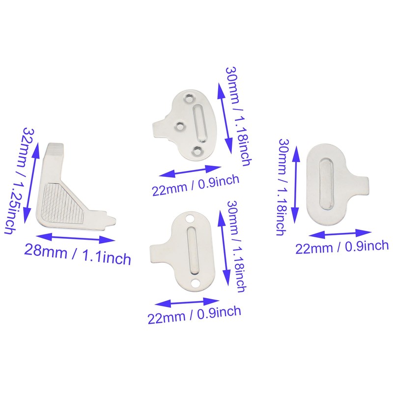 LBTODH 4 PCS Sewing Machine Needle Plate Screwdriver 4 Models