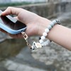 MORSUNBELA Phone Chain Beads Hand Wrist Strap Lanyard Phone Charm