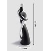FeinKnick Harmonious Pair in Black and White - Hand-Painted Sculpture