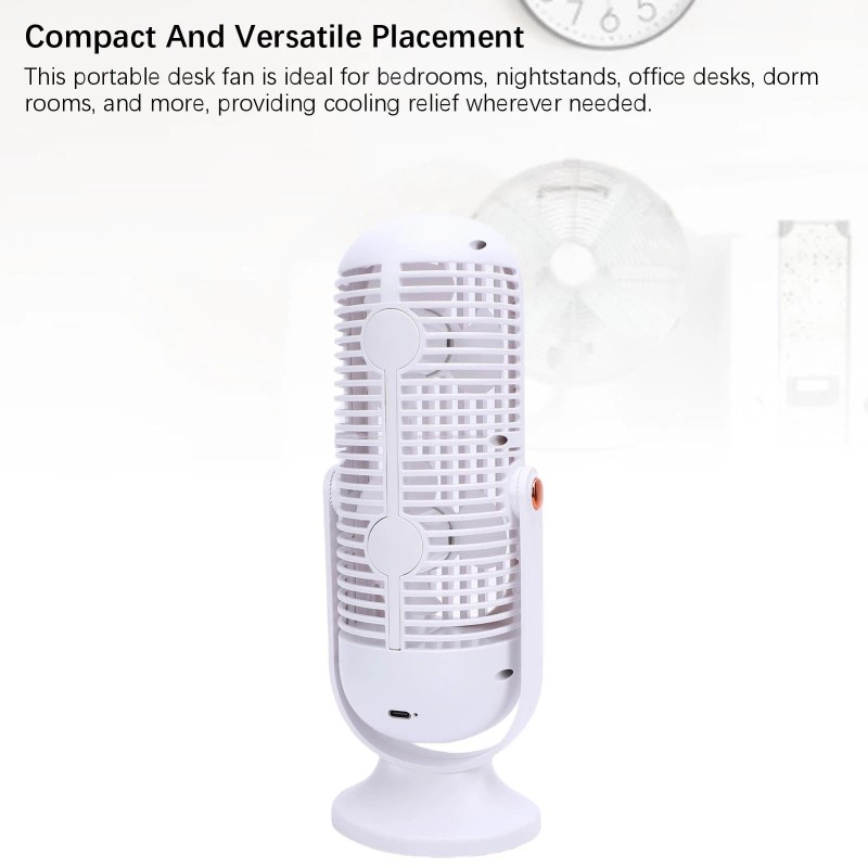 Quiet Portable Desk Cooling Fan 5 Speeds For Office Dorm