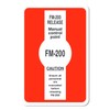 FM-200 Release Manual Control Point Sign - 8 x 12