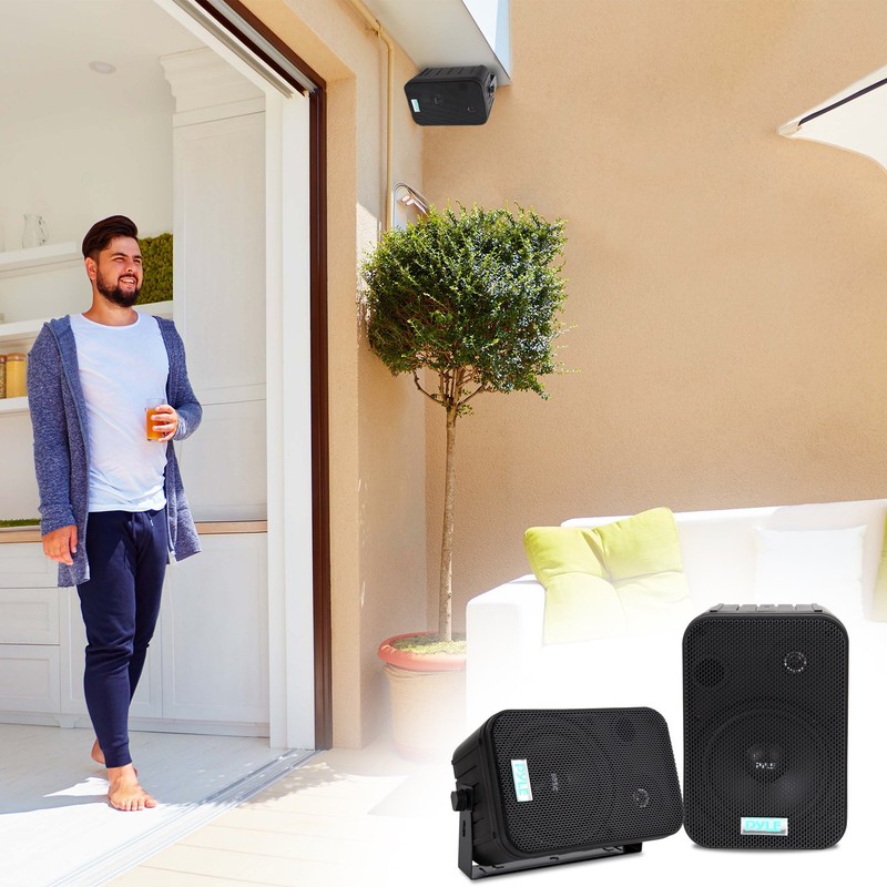 6.5'' Indoor/Outdoor Waterproof Speakers (Black)