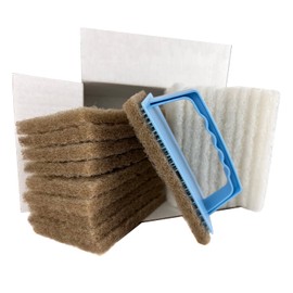 OLI NATURA ?le & Wachse OLI-NATURA Padset mit Hand-Padhalter und 20 Pads - professioneller ?lauftrag mit unterschiedlichen Pads