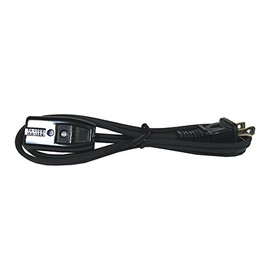 Southwire Appliance Cord with Mini Plug - Designed for Countertop Kitchen Appliances - Polarized Slotted Connectors - Black - 2 Foot - HPN 18/2 Replacement Extension