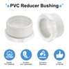 sourcing map 5 Pcs PVC Reducer Bushing G2 Male Thread