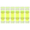 HARFINGTON 6pcs Small Cylindrical Bubble Level Vials 6.5x25.5mm PMMA Mini