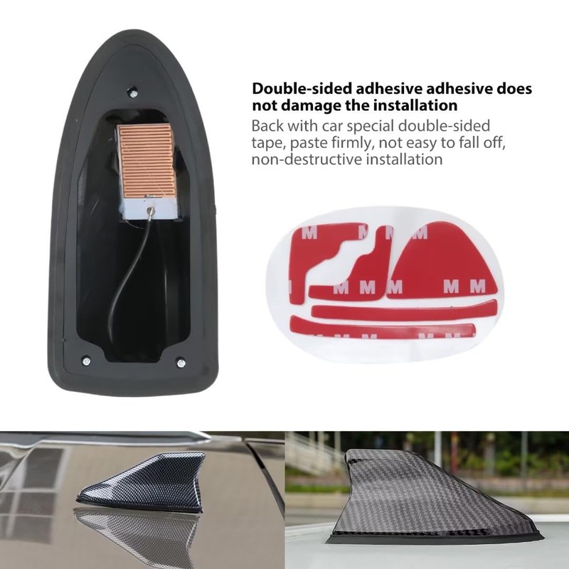 Universal Carbon Fiber Car Roof Shark Fin Aerial Antenna Cover