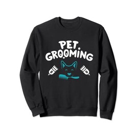 Funny Dog Groomer Clothes for Pet Younique Stylist Sweatshirt, black