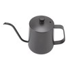 Long Narrow Coffee Kettle Black Stainless Steel Rustproof Small Pour