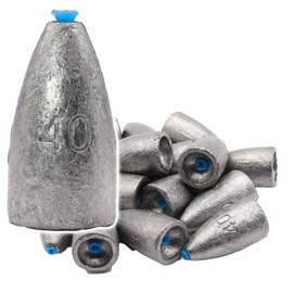 Fabulous Hall Bullet Sinker Tube, 1.4 oz (40 g), Set of 15, Sinker, Weight, Bass, Worm, Lead, Fishing, Sea, River, Texas Rig