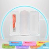 Enday Pencil Box Clear, Plastic Double Deck Pencil Case with