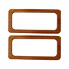 Ausi 2Pcs 20cm Rectangle Wooden Bags Handle DIY Sewing Brackets