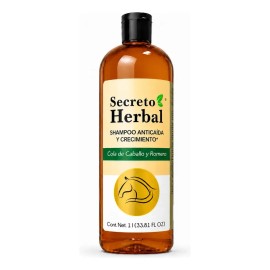 Shampoo Secreto Herbal con Extractos Naturales de Romero y Cola de Caballo Anticaída y Crecimiento Para Todo Tipo de Cabello 1 L