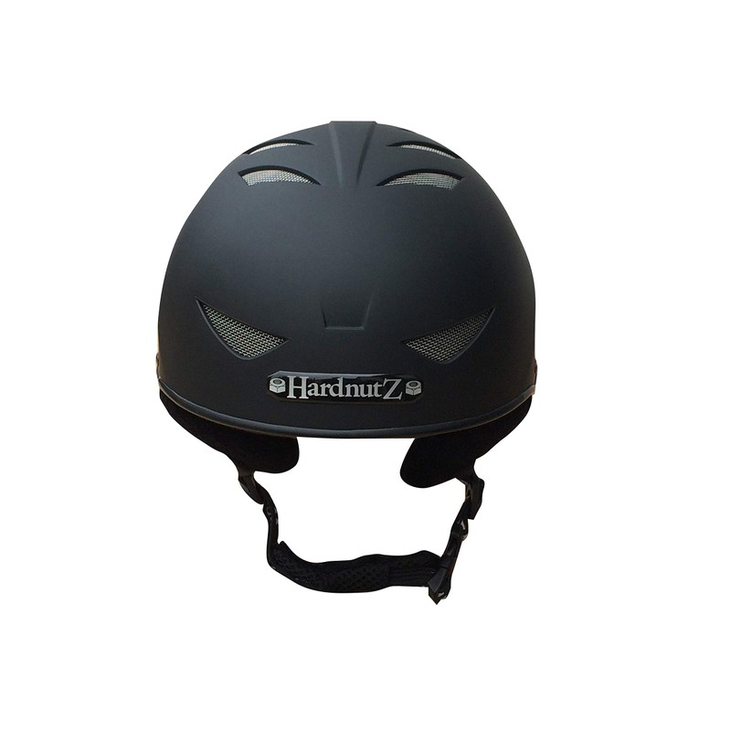 HardnutZ Ski and Snowboard Helmet - Black, Adults & Kids,