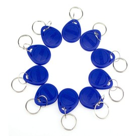 YAVIS 125KHz RFID Proximity ID EM4100 EM4102 Access Control Key Chain Key Fobs Smart ID Keycard for Door Electric Lock System NFC Token Tag 100 Pieces Blue