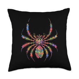 Rainbow Spider Tarantula Colorful Spider Web Costume Shirt Throw Pillow