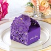 Bajayvovo 50Pcs/Set Flower Butterfly Candy Box Cookie Gift Boxes, Wedding