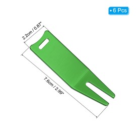 PATIKIL Metal Bending Golf Divot Repair Tool 6 Pack Golf Divot Tool Curved Spit Golf Green Divot Fork Ball Mark Repair Tool for Golf Golfers Repair Green Tools