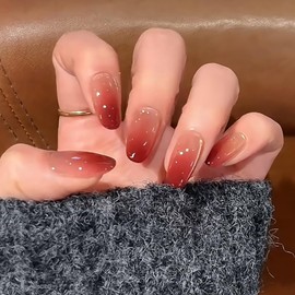 Domiya BY1886 Nail Tips, 30 Pieces, Ballet, Popular, False Nails, Cute, 3D Nails, Round Tip, Fashion Nails, Wedding Nails, Bridal Nail
