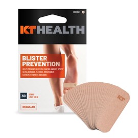 KT Tape KT Tape, Blister Prevention Tape, 30 Count, 3.5" Precut Strips, Beige
