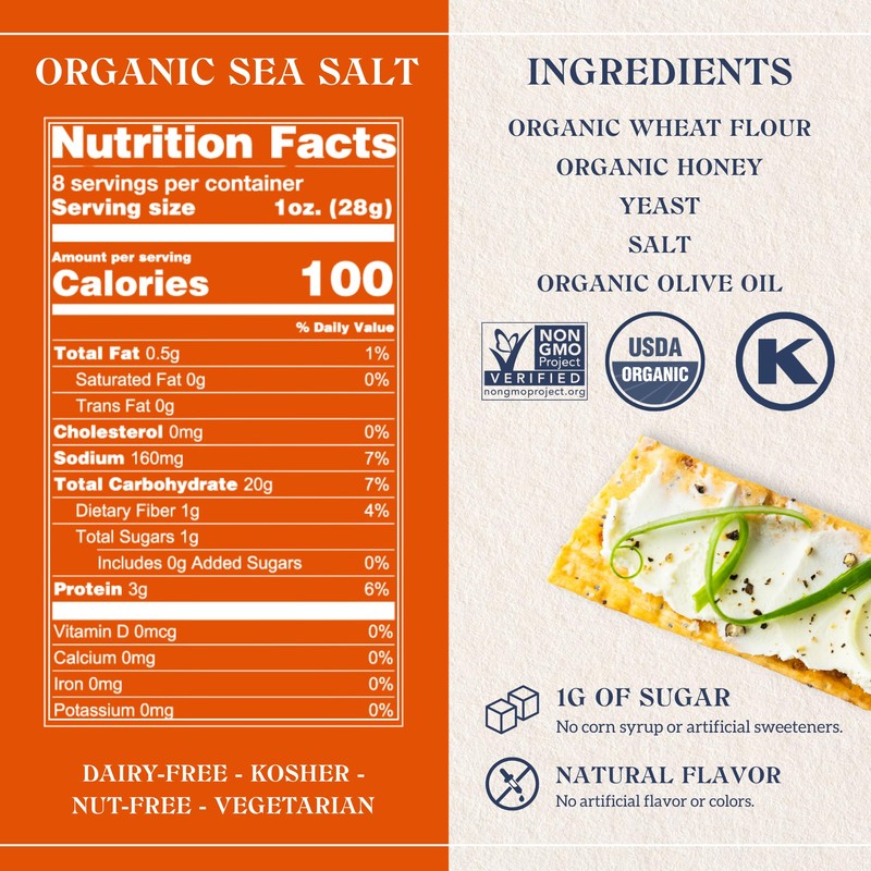 Firehook Cracker Baked Sea Salt, 8 Oz