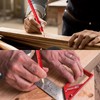 20 Carpentry Pencils, Red Flat Carpenter's Pencils, Heavy Construction Pencils,
