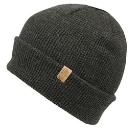 ANGELA & WILLIAM Men's Knit Cuffed Beanie (Charcoal)