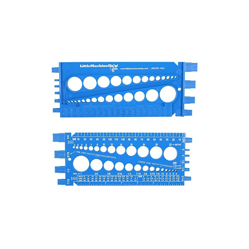 BoltSize-It Bolt and Nut Checker, LittleMachineShop.com (3459)