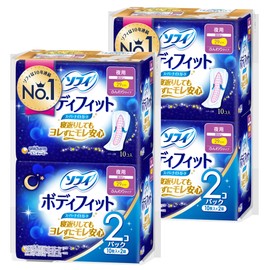 Sofy Body Fit, Super Night Guard, No Feathers, 11.4 inches (29 cm), 40 Sheets (10 Sheets x 4 Packs), Sanitary Supplies, Napkins